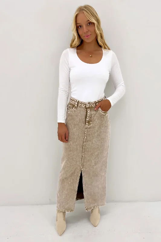Trendy Looks Kollins Skirt Sepia