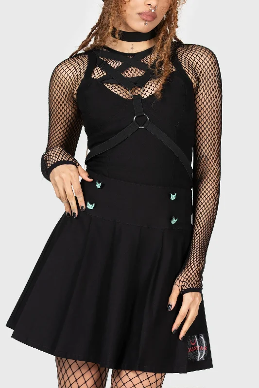 Warm Layers Lil Vampurr Pleated Skirt