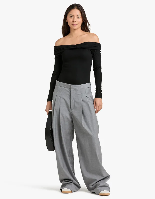 Chic Outfits Adjustable Pants - Grey