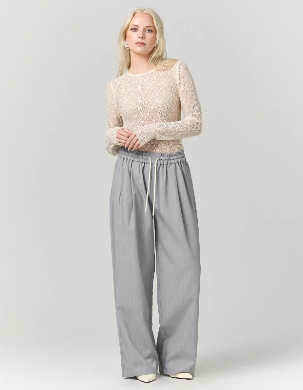 Soft Knitwear Scala Pant - Grey