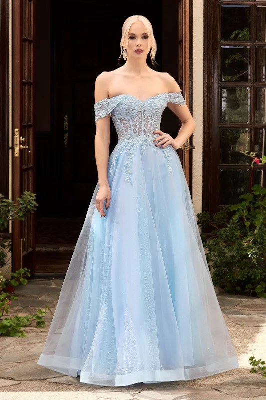 Urban Comfort CINDERELLA DIVINE CD961 Lace Off-Shoulder Corset Gown