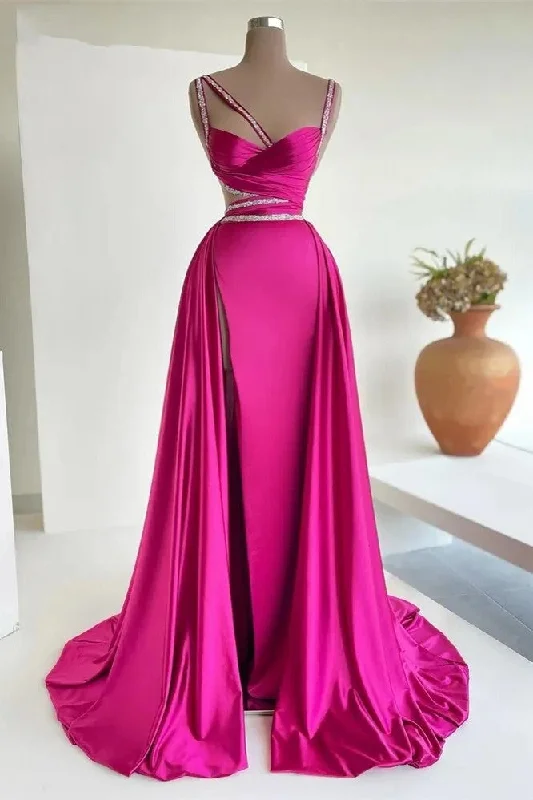 Versatile Style Formal Prom Dress Arabia Pleated Celebrity Party Gowns