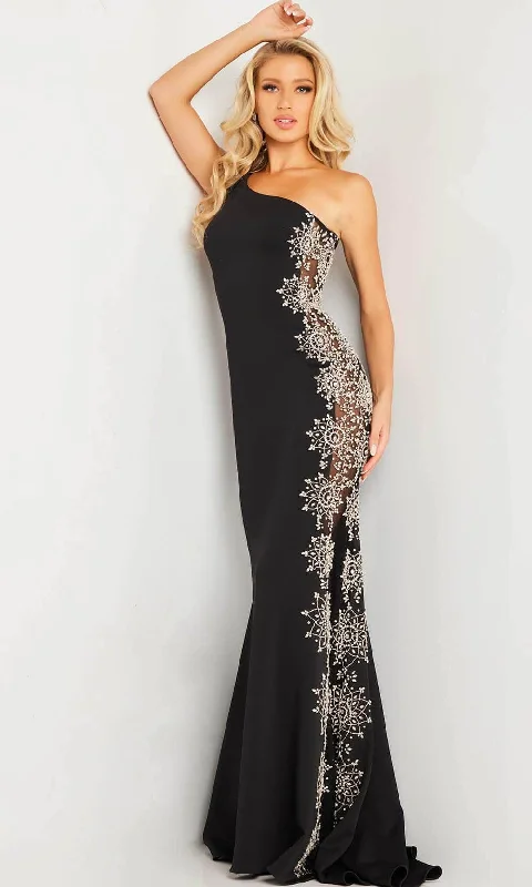 Easy Comfort Style Jovani 22500 - Beaded Sheer Side Prom Gown