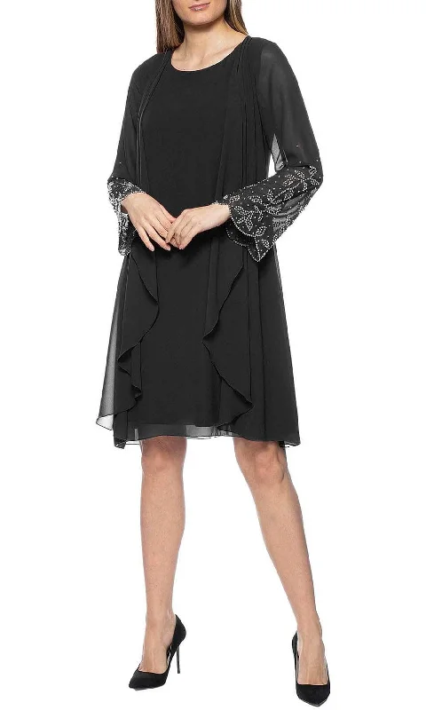 Relaxed Fashion Marina 267797 - Embellished Sleeve Formal Dress