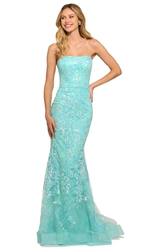 Cozy Knits Sherri Hill 55501 - Sequin Embellished Strapless Prom Gown