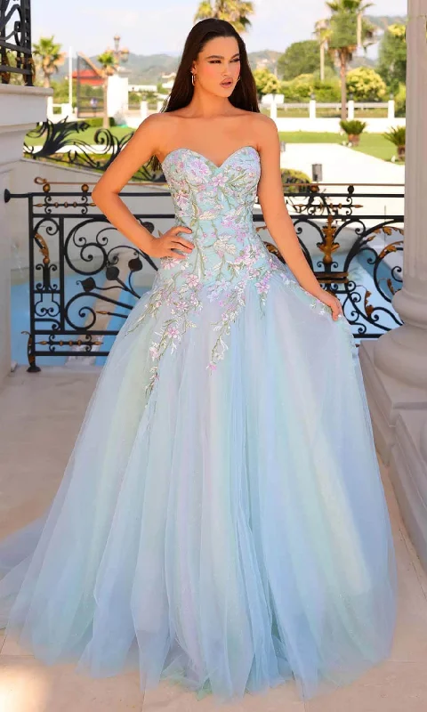 Trendy Looks Clarisse 810971 - Embroidered Sweetheart Prom Gown