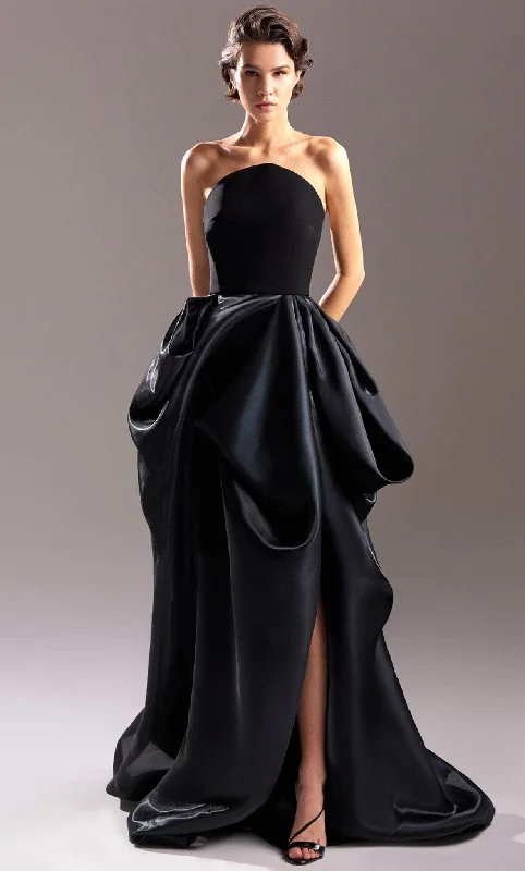 Cozy Fit Wear MNM Couture G1509 - Strapless Draped Evening Gown