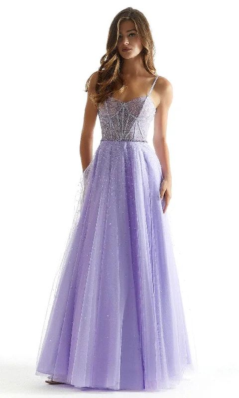 Basic Comfort Mori Lee 49004 - Crystal Beaded A-Line Prom Dress