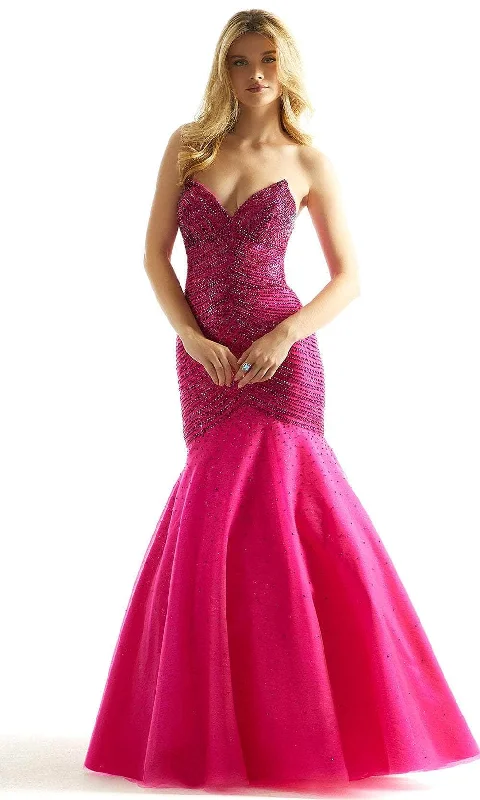 Soft Casuals Mori Lee 49029 - Bejeweled Mermaid Prom Dress