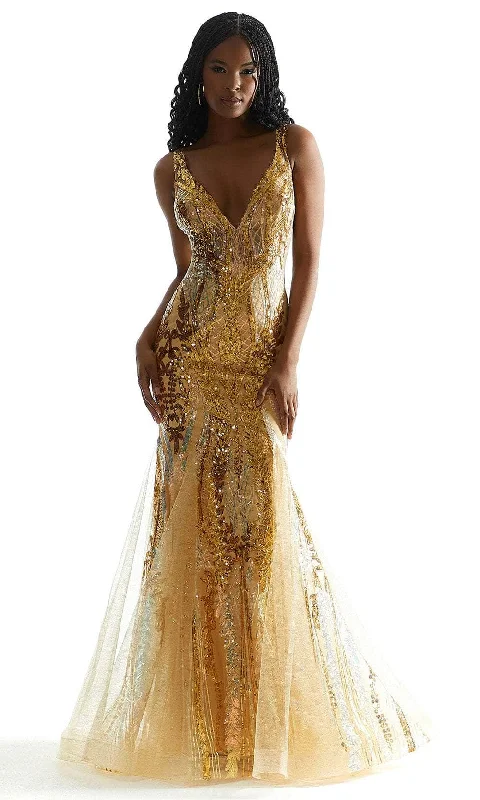 Timeless Style Mori Lee 49037 - Sleeveless Sequin Prom Dress