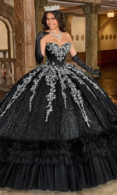 Breezy Style Rachel Allan RQ2189 - Applique Embellished Strapless Ballgown